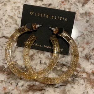 NWT Loren Olivia Hoop Earrings